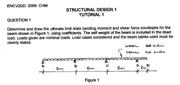 ENCV 2 SD: 2 0 0 9 : CHM STRUCTURAL DESIGN 1