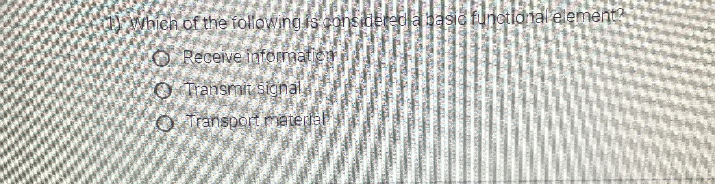 Which of the following is considered a basic