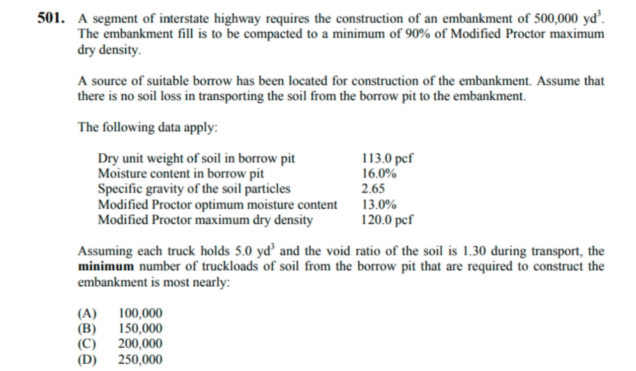 A segment of interstate highway requires the