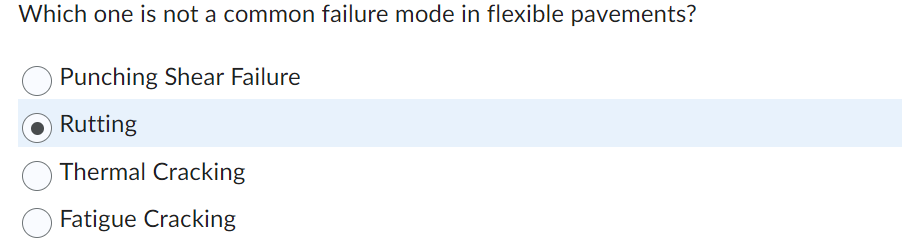 Which one is not a common failure mode in