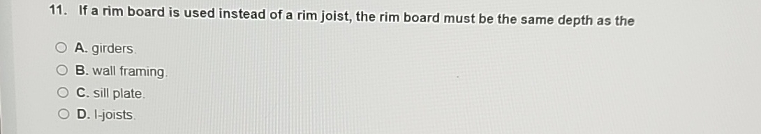 If a rim board is used instead of a rim joist,