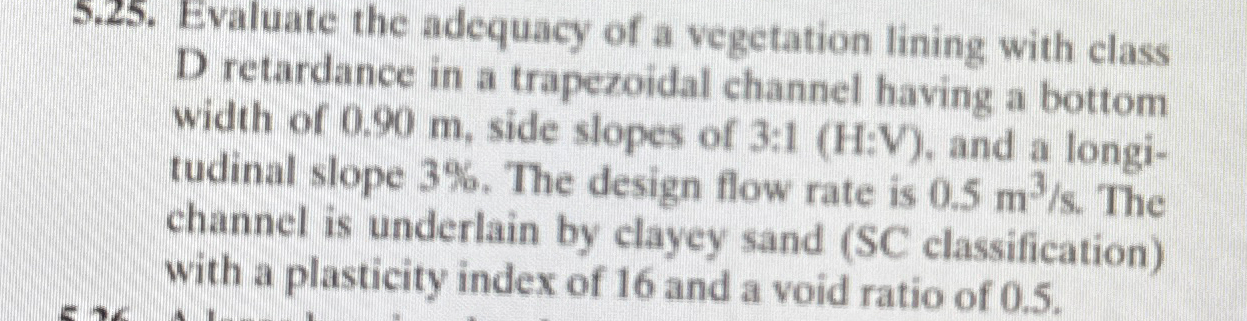 5 . 2 5 . Evaluate the adequacy of a vegetation