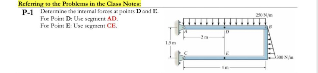 Referring to the Problems in the Class Notes: P -