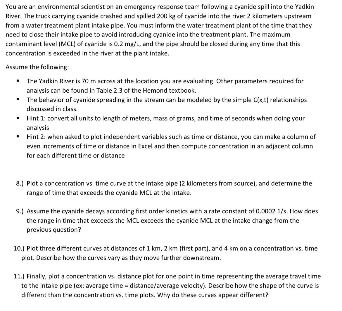 You are an environmental scientist on an