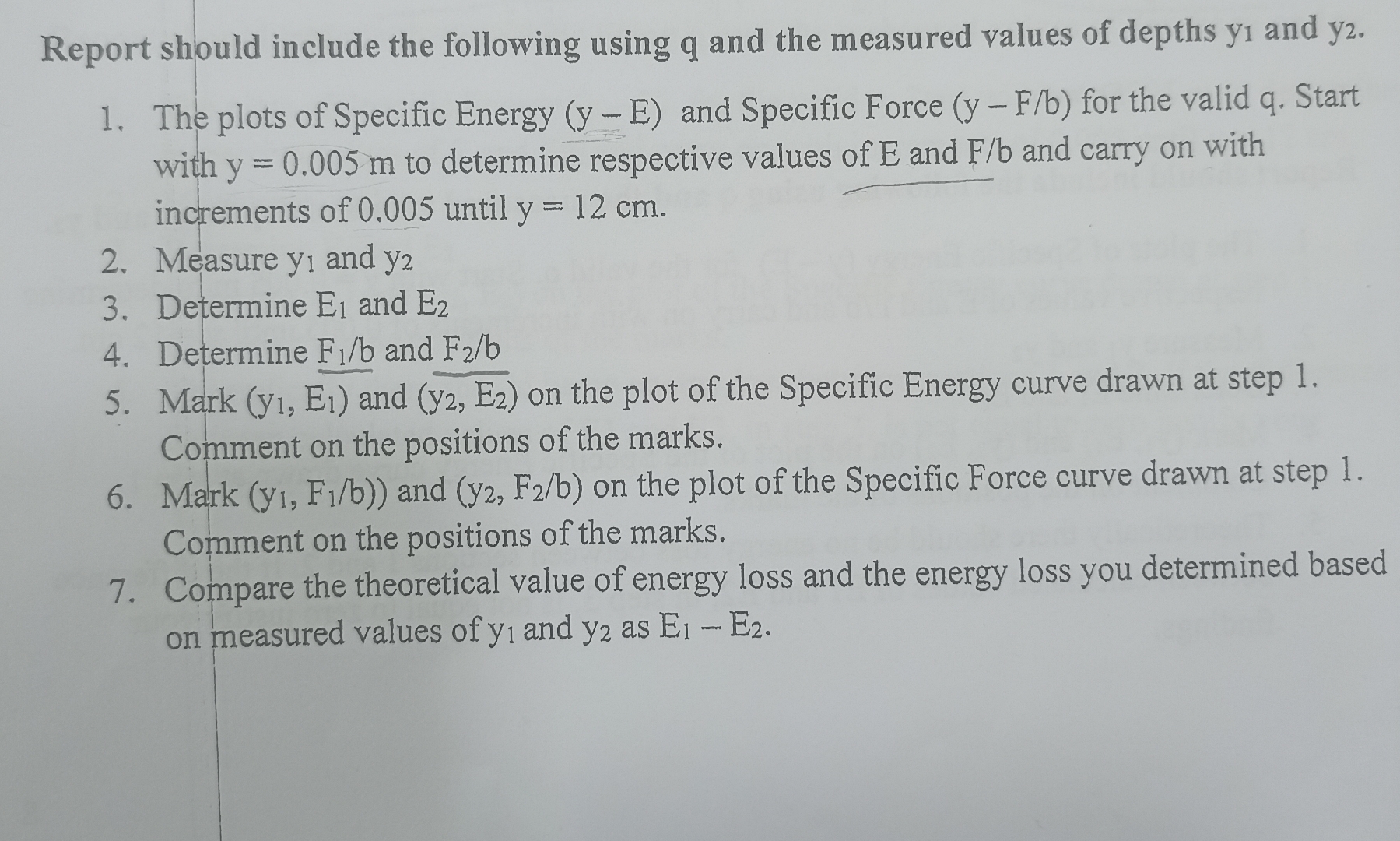 HYDRAULIC JUMP EXPERIMENT Hydraulic jump is a