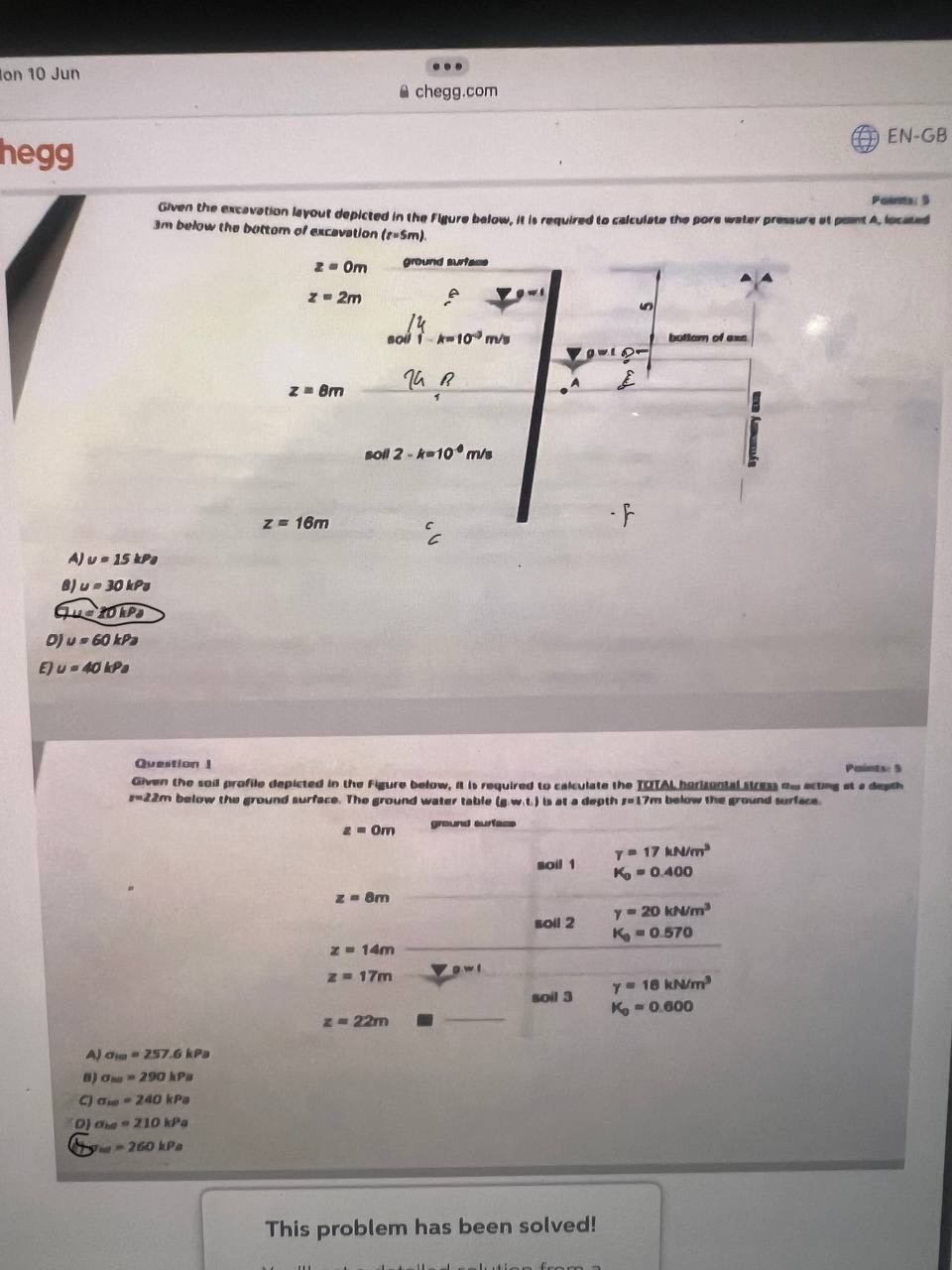 on 1 0 Jun chegg.com E N - G B hegg Given the