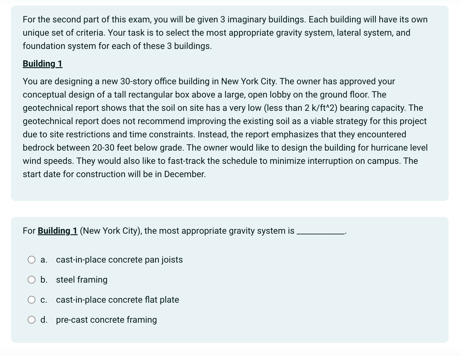 For Building 1 ( New York City ) , the most