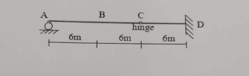 Plot the lines of influence for the vertical