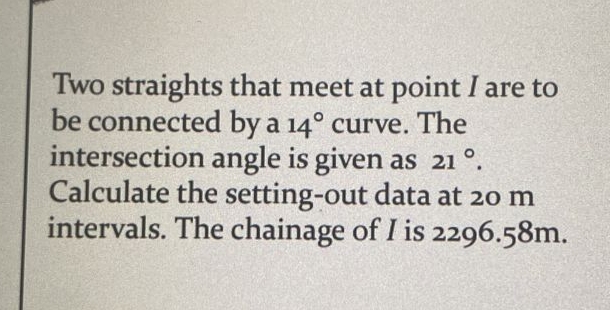 Horizontal Curve and Vertical Curve Two straights