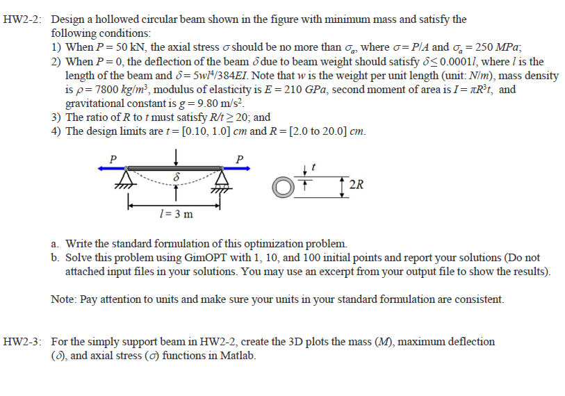 My question is HW 2 - 3 : For the simply support