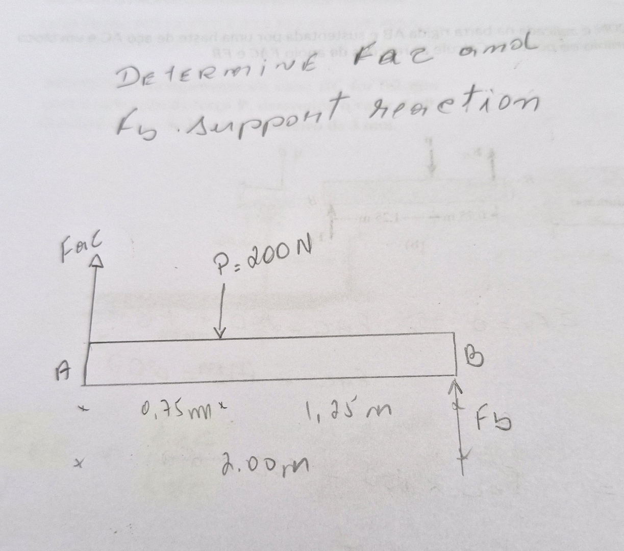 Determine faz and fo suppont reoction