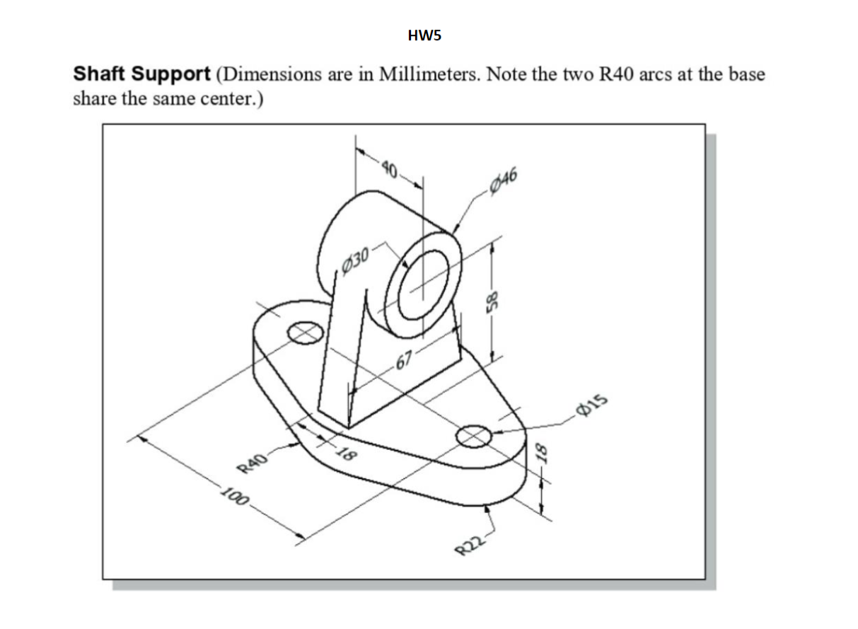 Shaft Support ( Dimensions are in Millimeters.