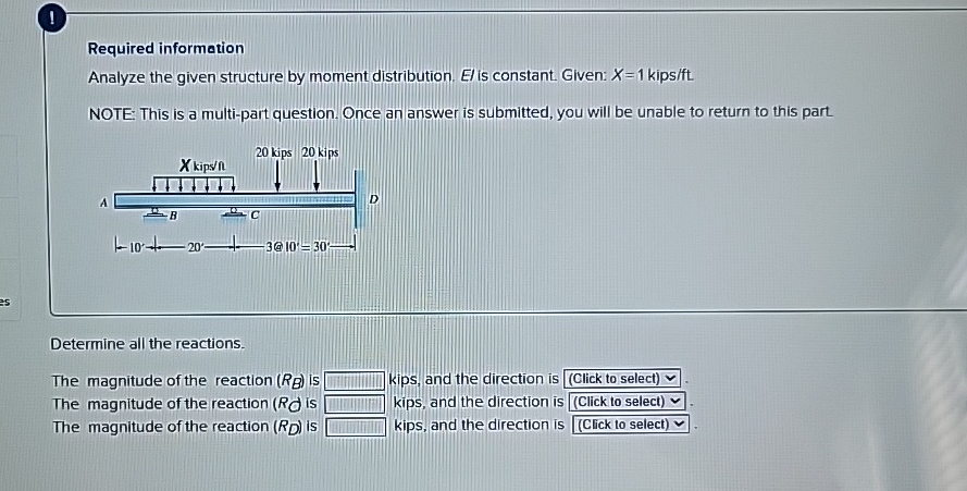 I Required information Analyze the given