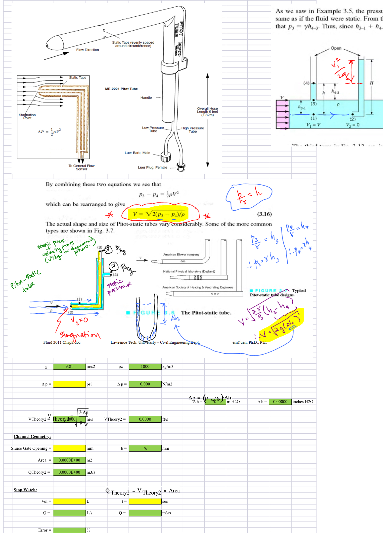 As we saw in Example 3 . 5 , the pressure in the