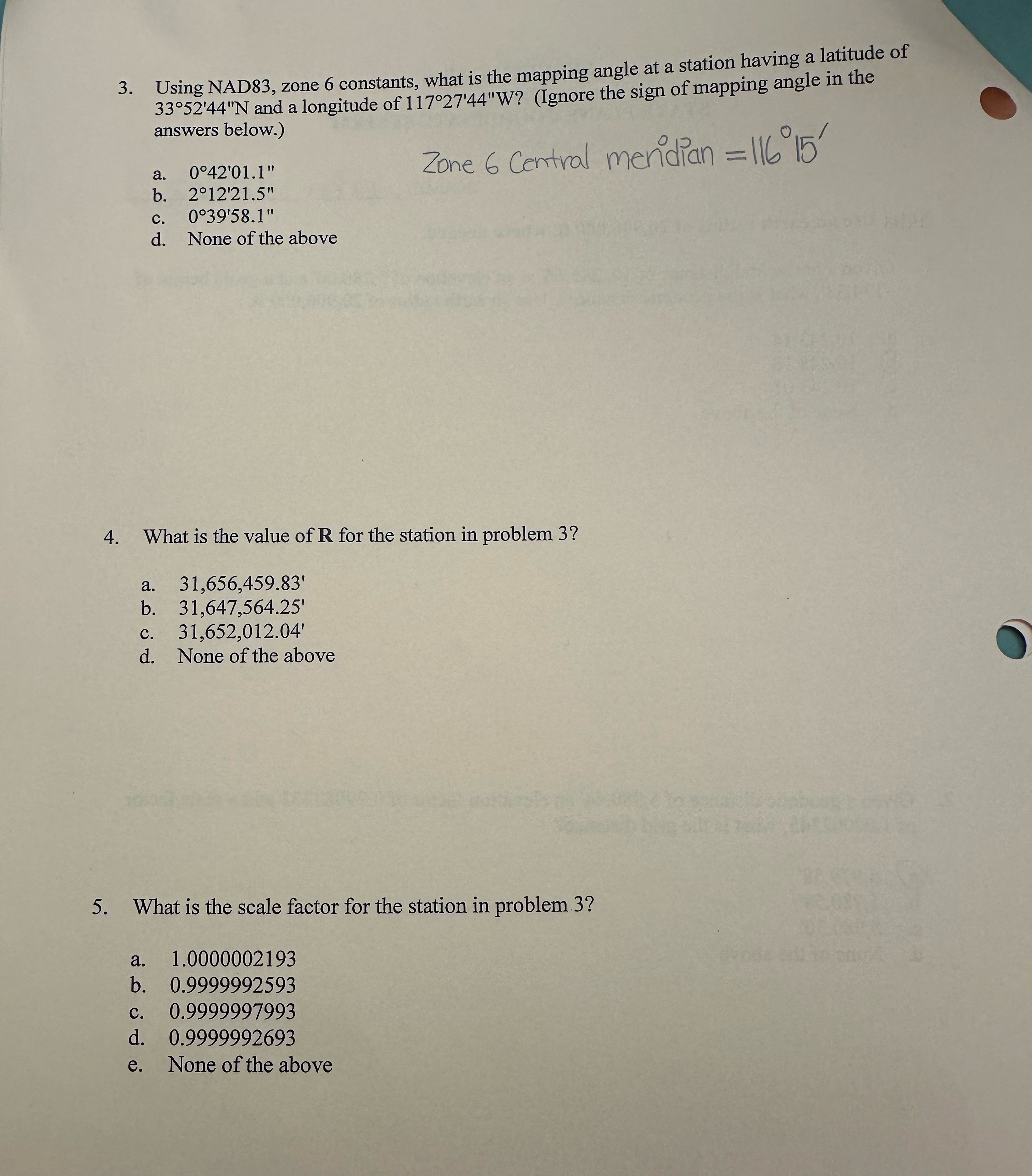 Using NAD 8 3 , zone 6 constants, what is the
