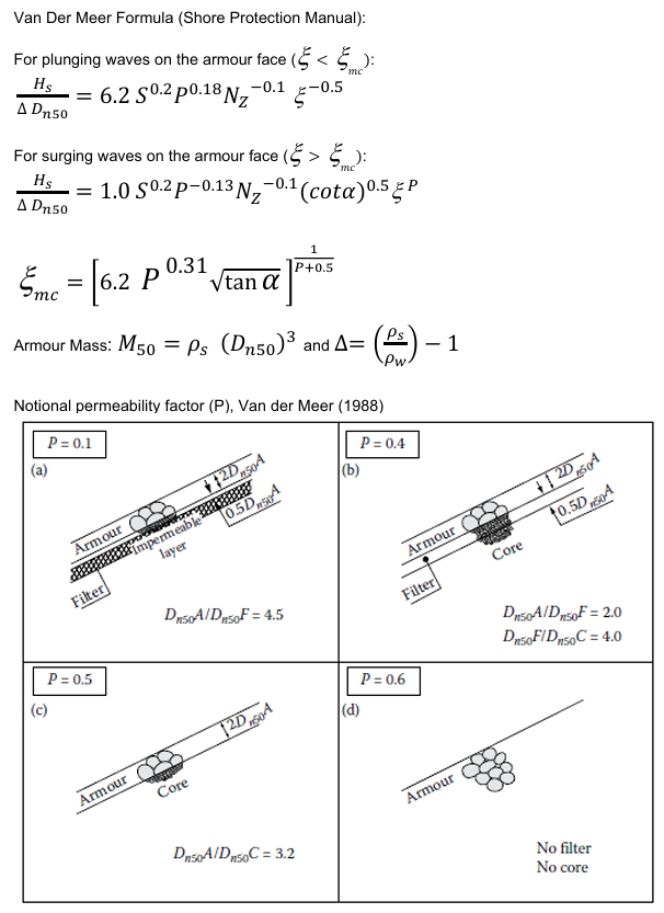 As part of a coastal protection project, you are