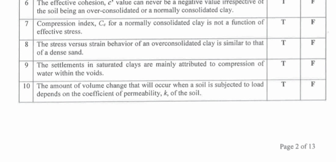 state whether true or false. and give the reason