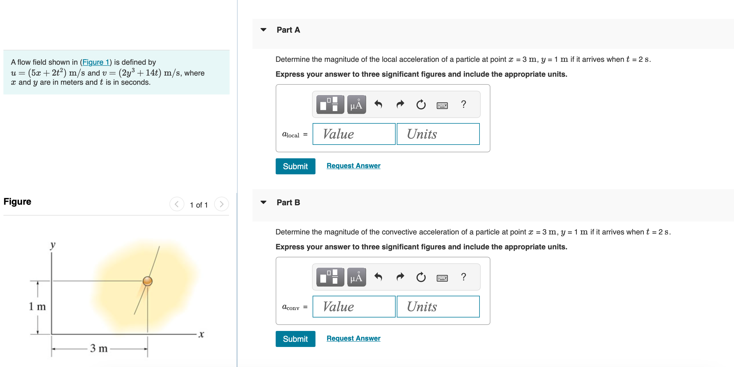 Part A A flow field shown in ( Figure 1 ) is