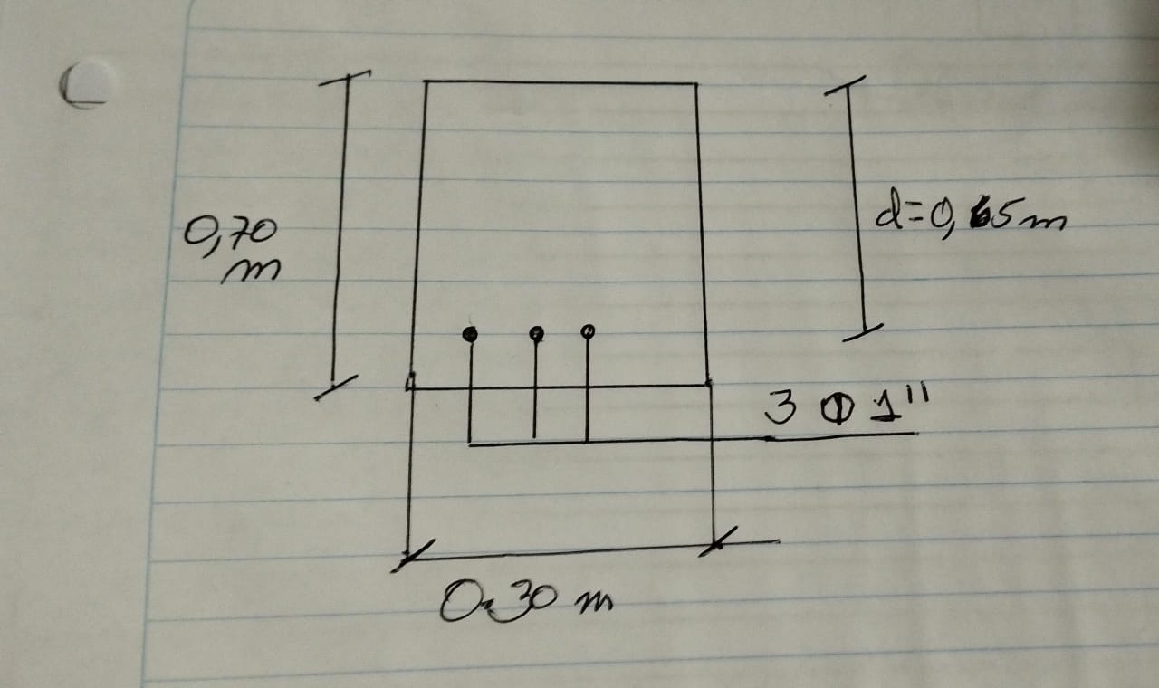 for a beam of rectangular section with tensile