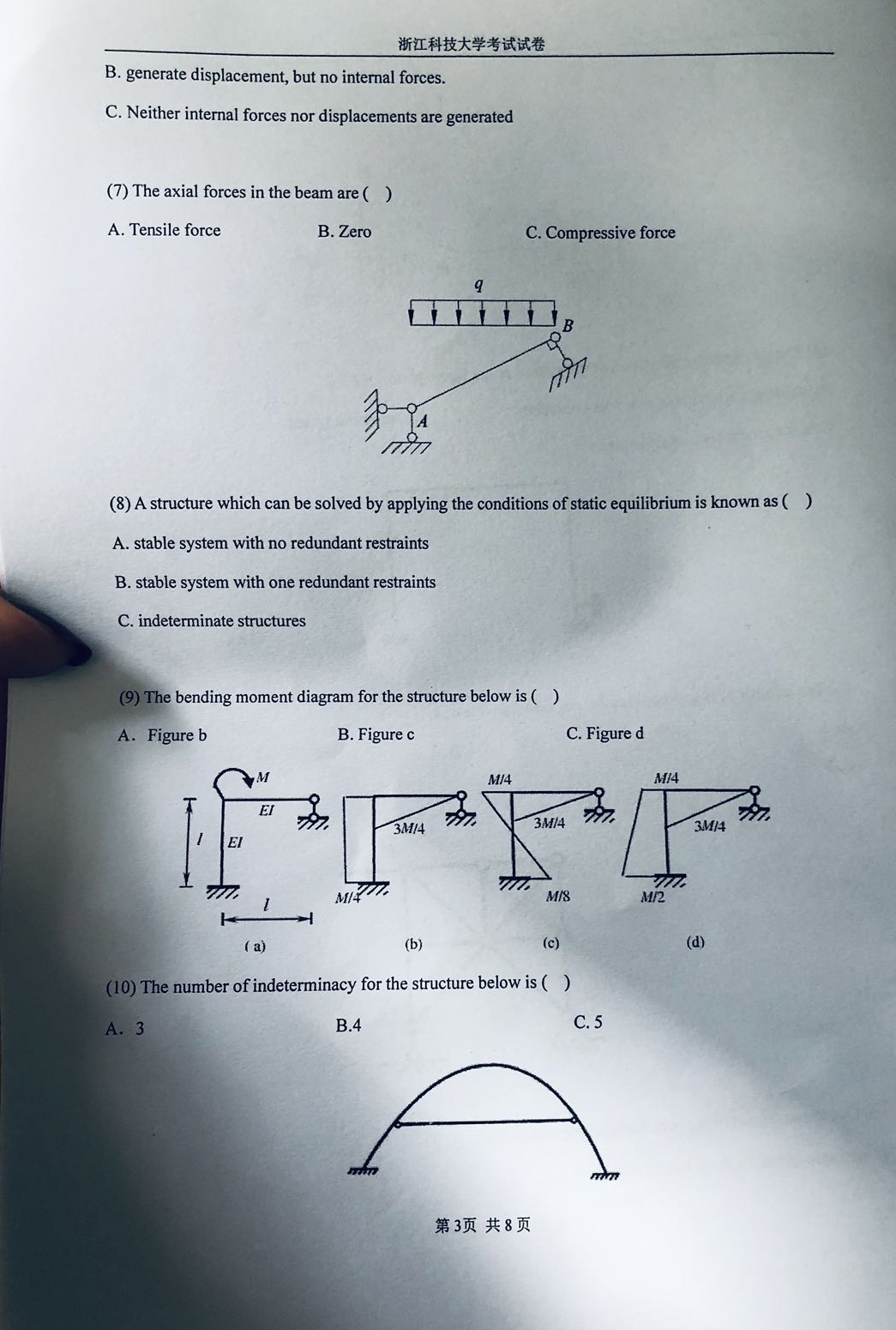 B . generate displacement, but no internal