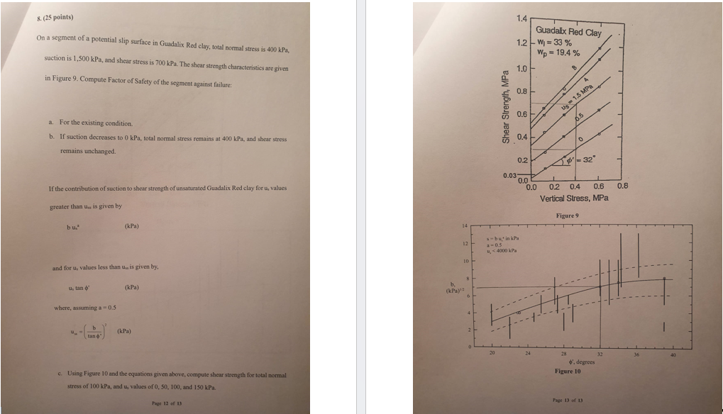 ( 2 5 points ) On a segment of a potential slip