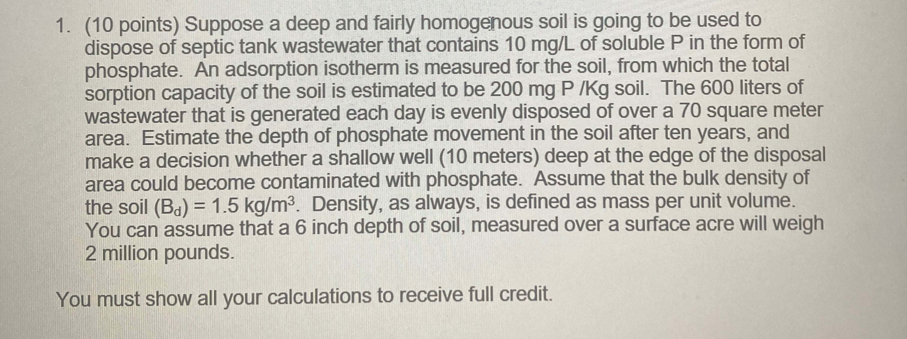 ( 1 0 points ) Suppose a deep and fairly