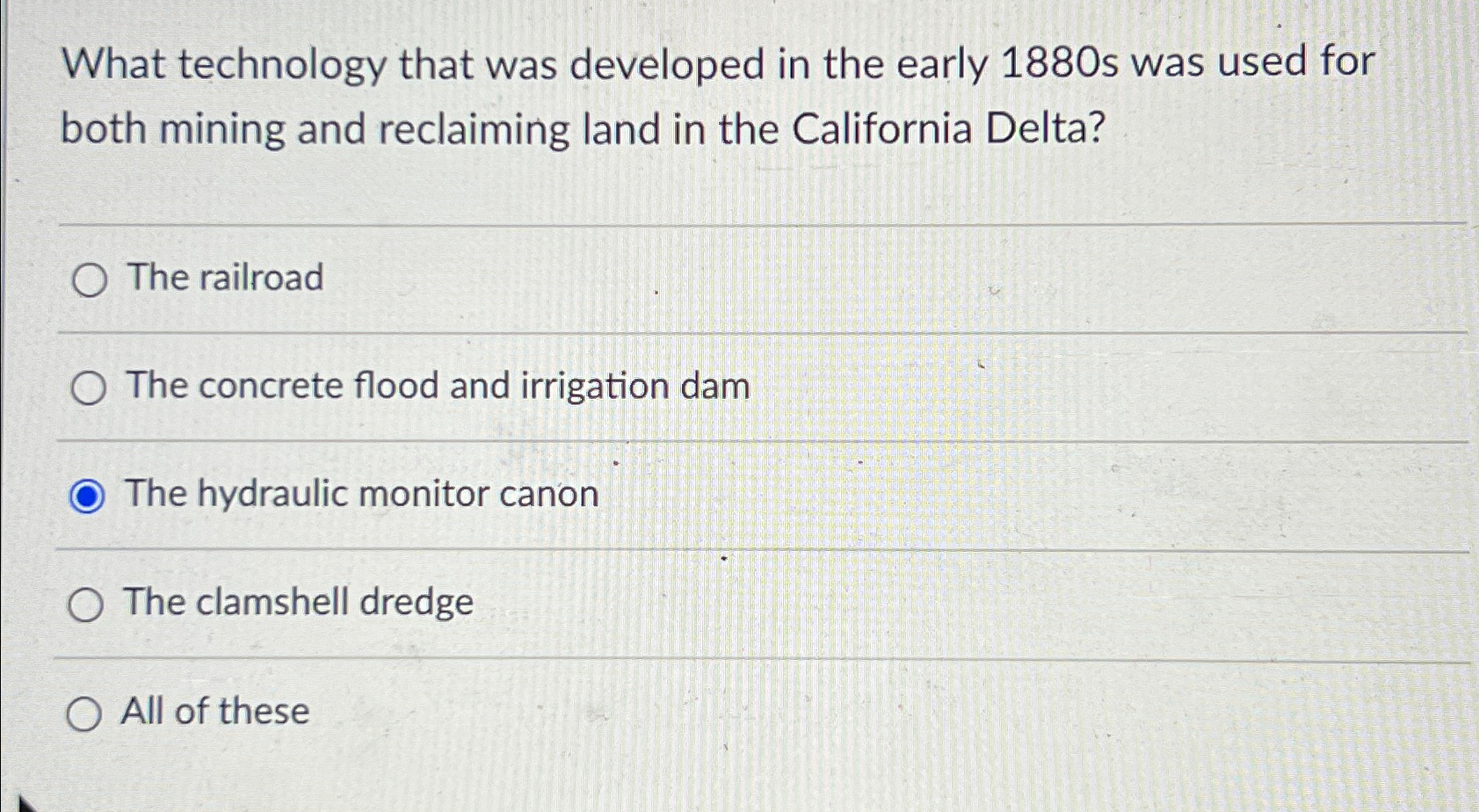 What technology that was developed in the early 1