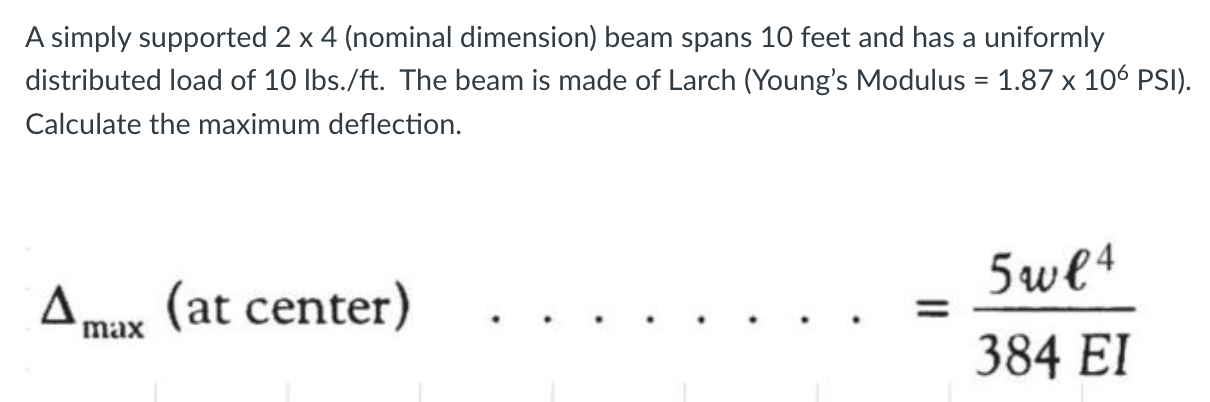 A simply supported 1 . 5 3 . 5 ( actual dimension
