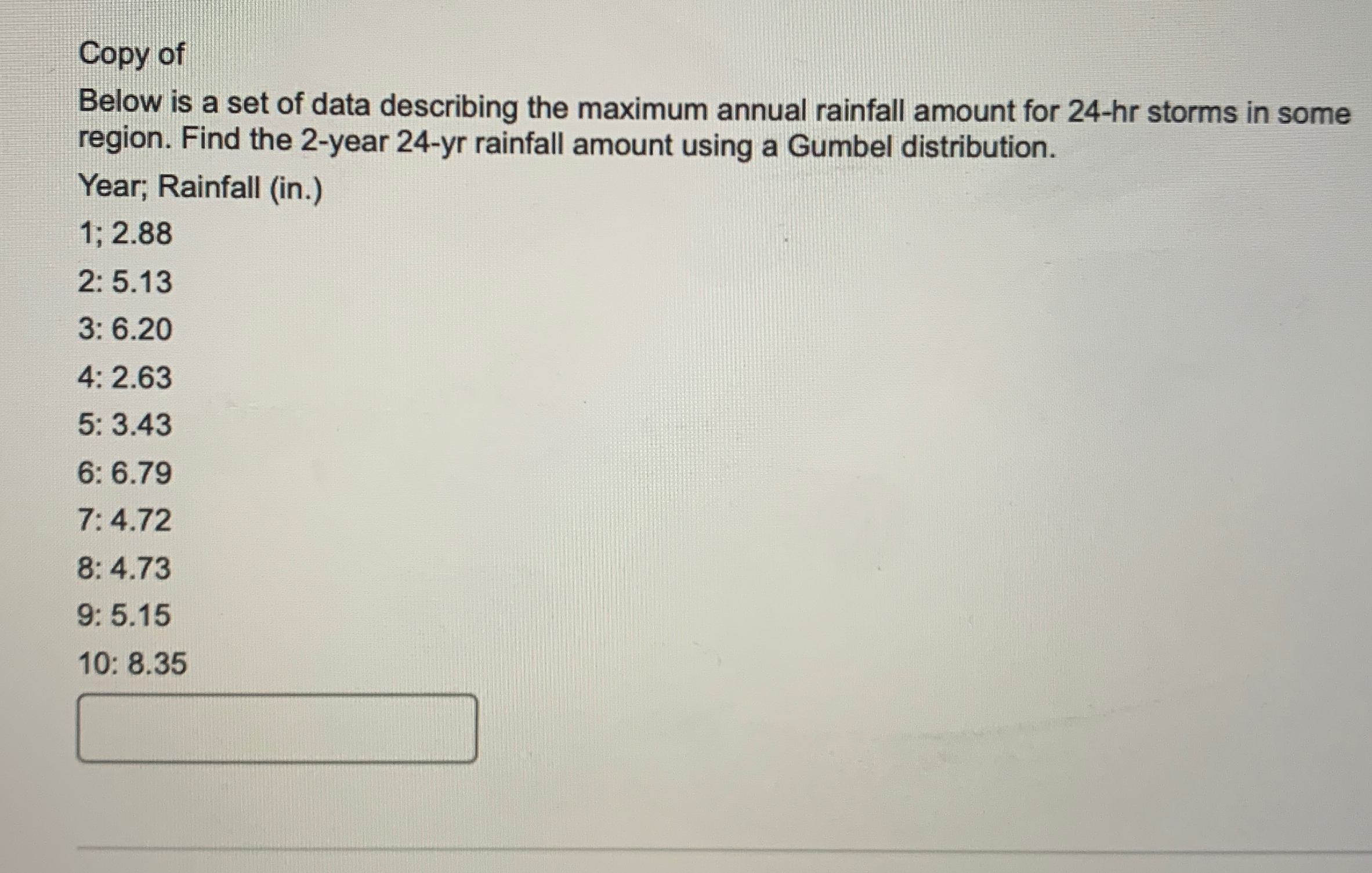 Copy of Below is a set of data describing the