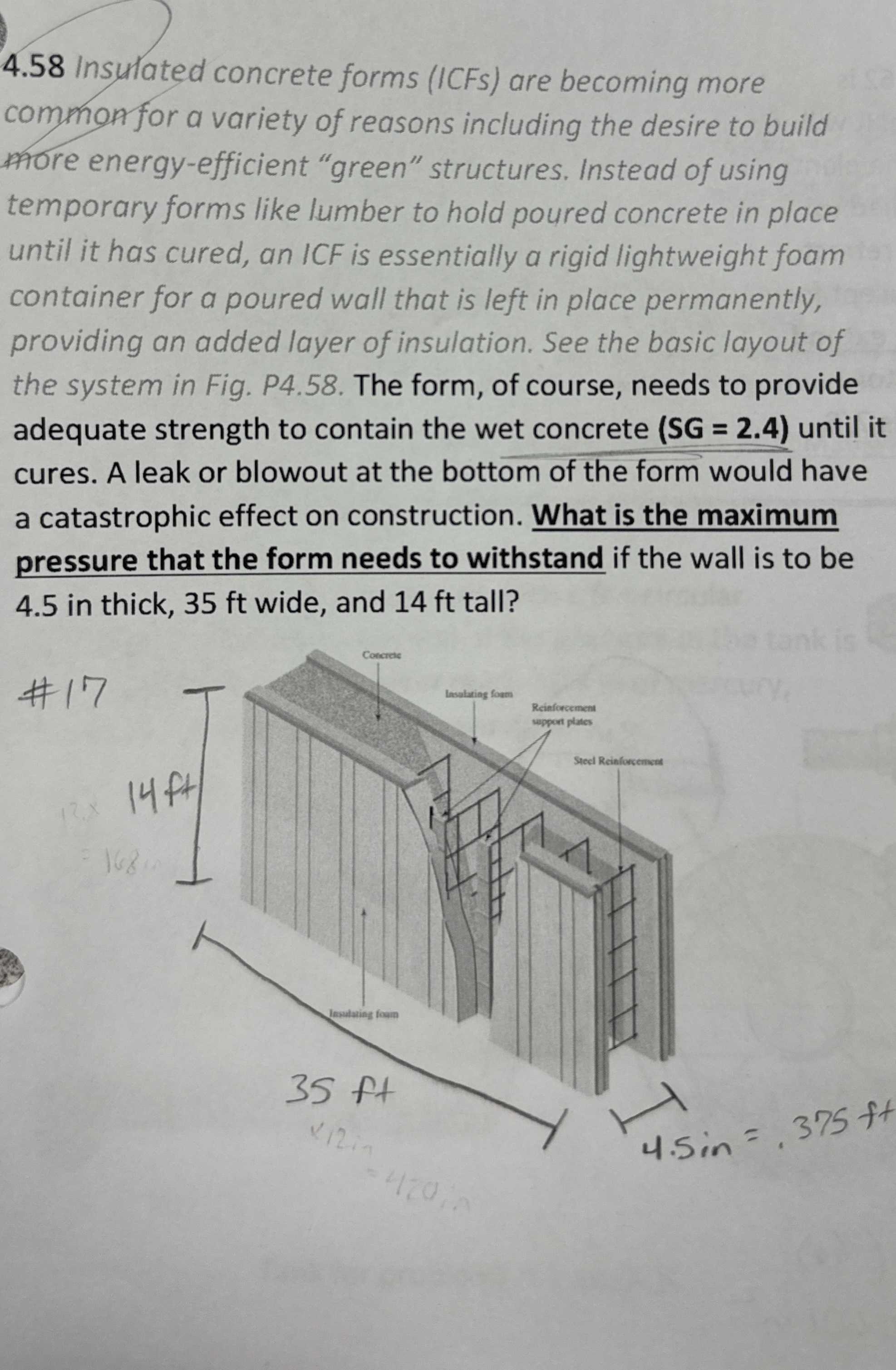 4 . 5 8 Insulated concrete forms ( ICFs ) are