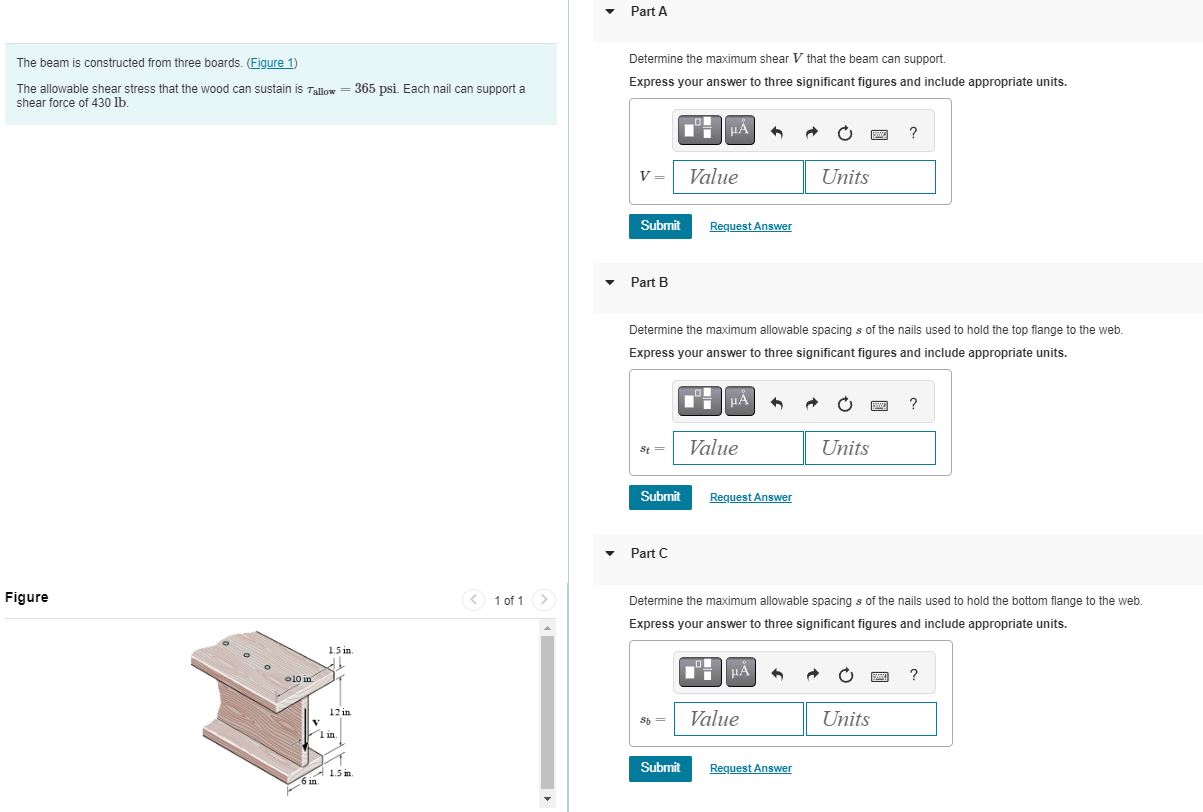 Please solve Part A The beam is constructed from