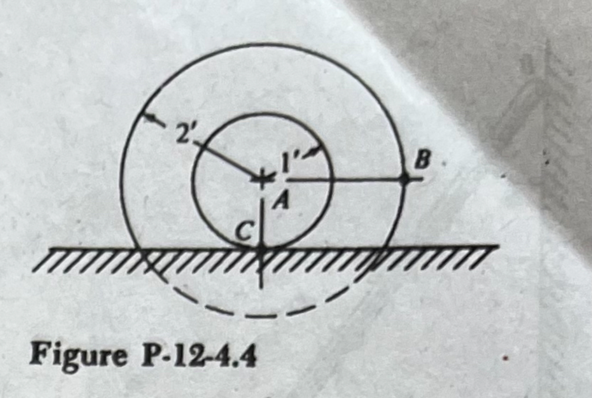 1 2 - 4 . 4 . The compound wheel shown in Fig. P