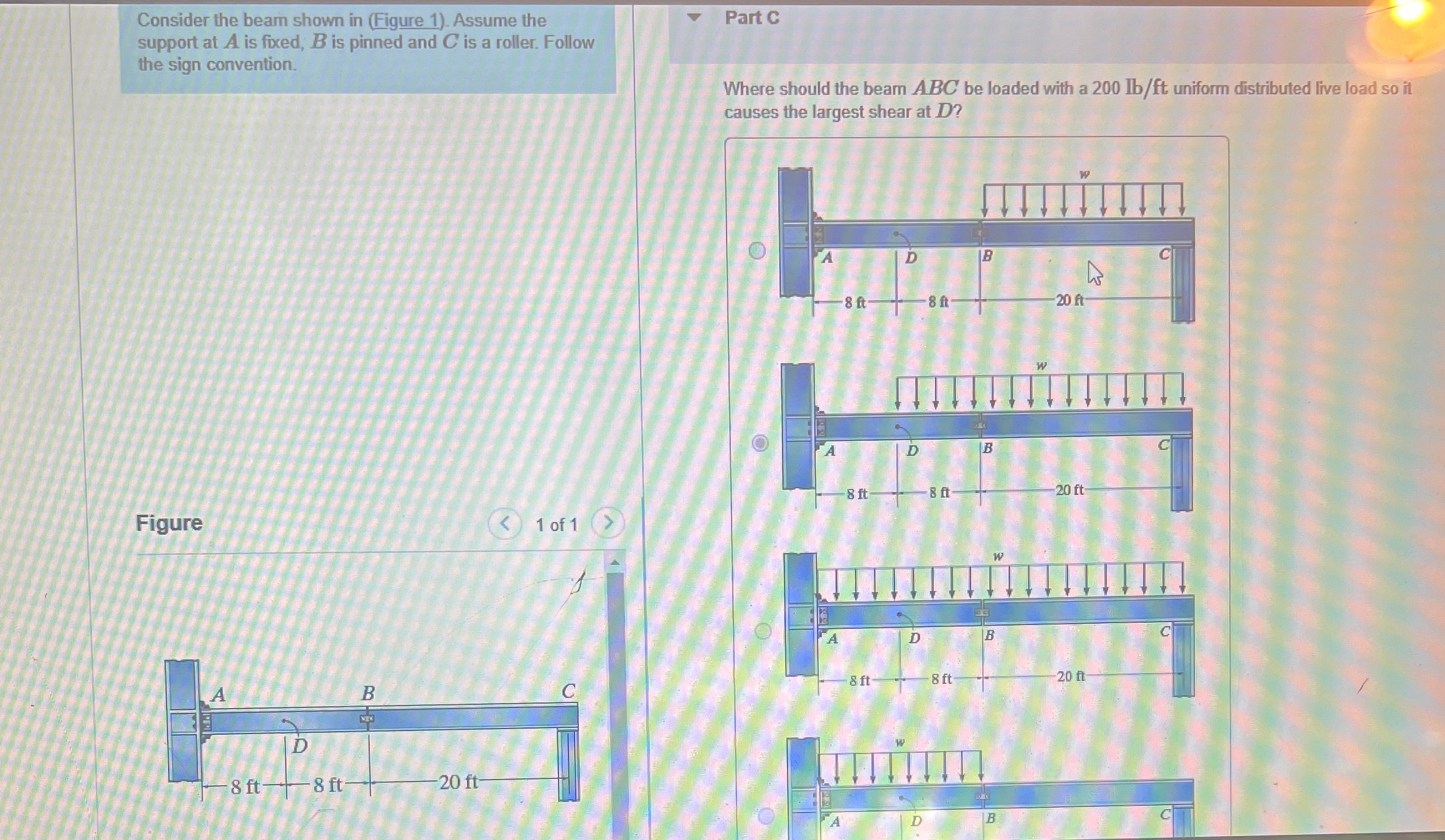 Part B Calculate the value of this moment.
