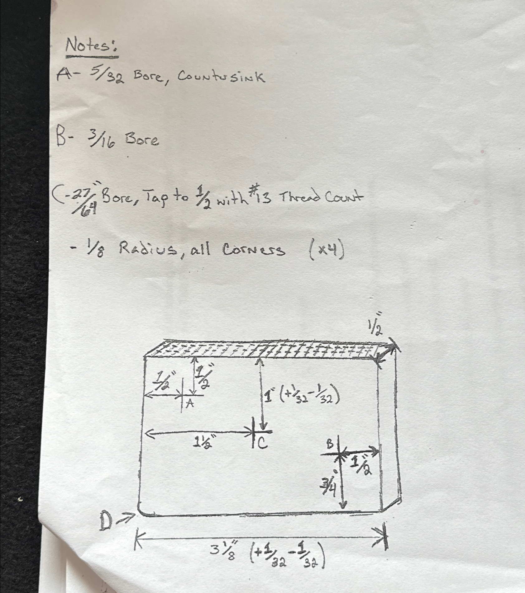 Instructions: Use the provided technical drawing