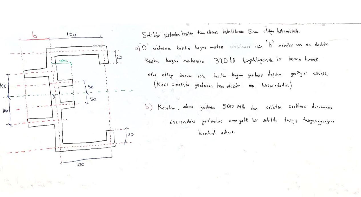 Sekilde g sterien kesitte tium eleman