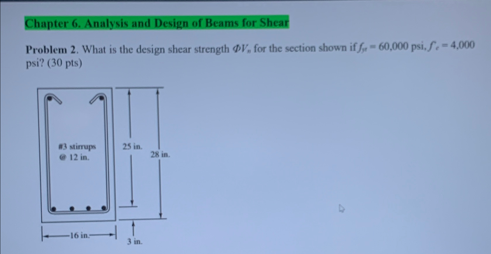 Chapter 6 . Analysis and Design of Beams for