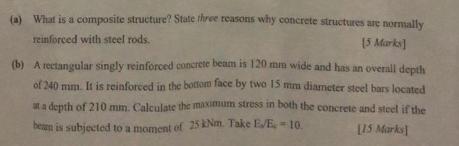 ( a ) What is a composite structure? State three