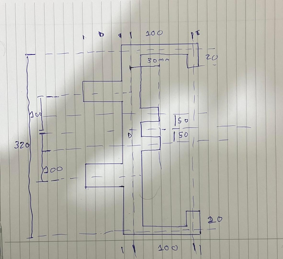 Sekilde g sterilen kesitte t m eleman kal nl klar