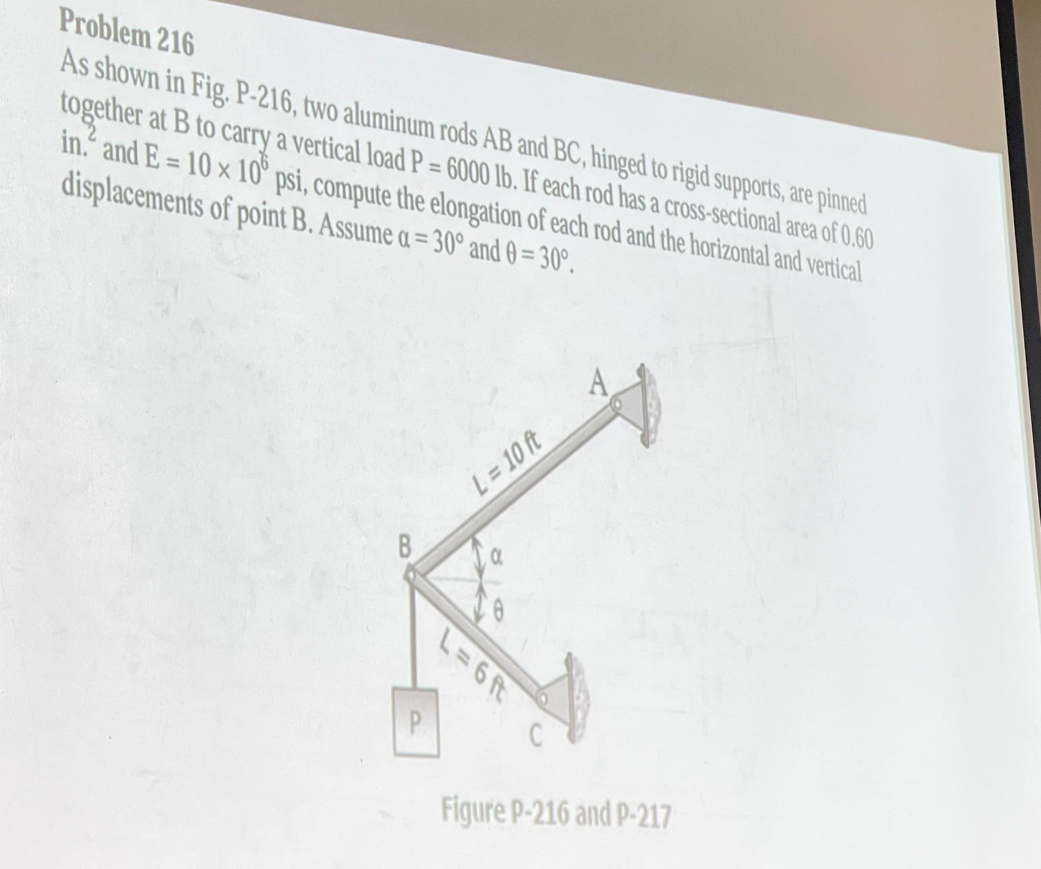 Problem 2 1 6 As shown in Fig. P - 2 1 6 , two