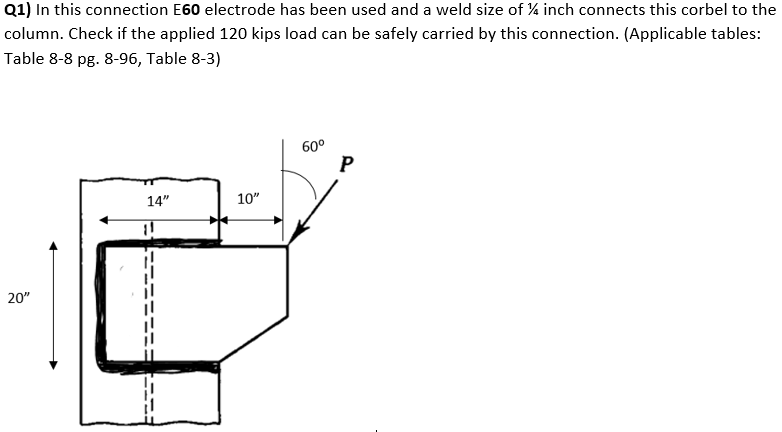 Q 1 ) In this connection E 6 0 electrode has been