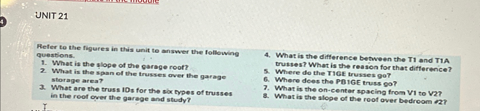 UNIT 2 1 Refer to the figures in this unit to