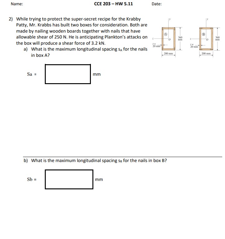 Name: CCE 2 0 3 - HW 5 . 1 1 Date: While trying