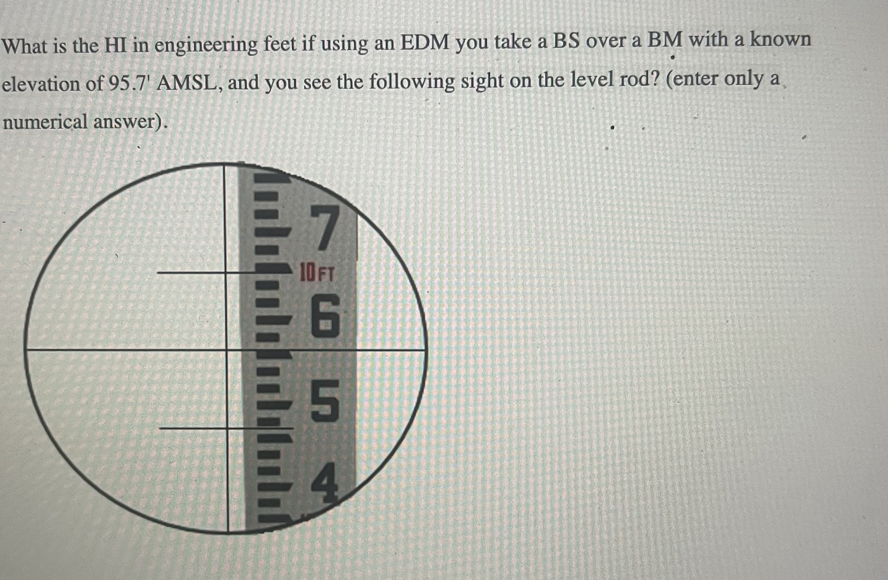 What is the H I in engineering feet if using an