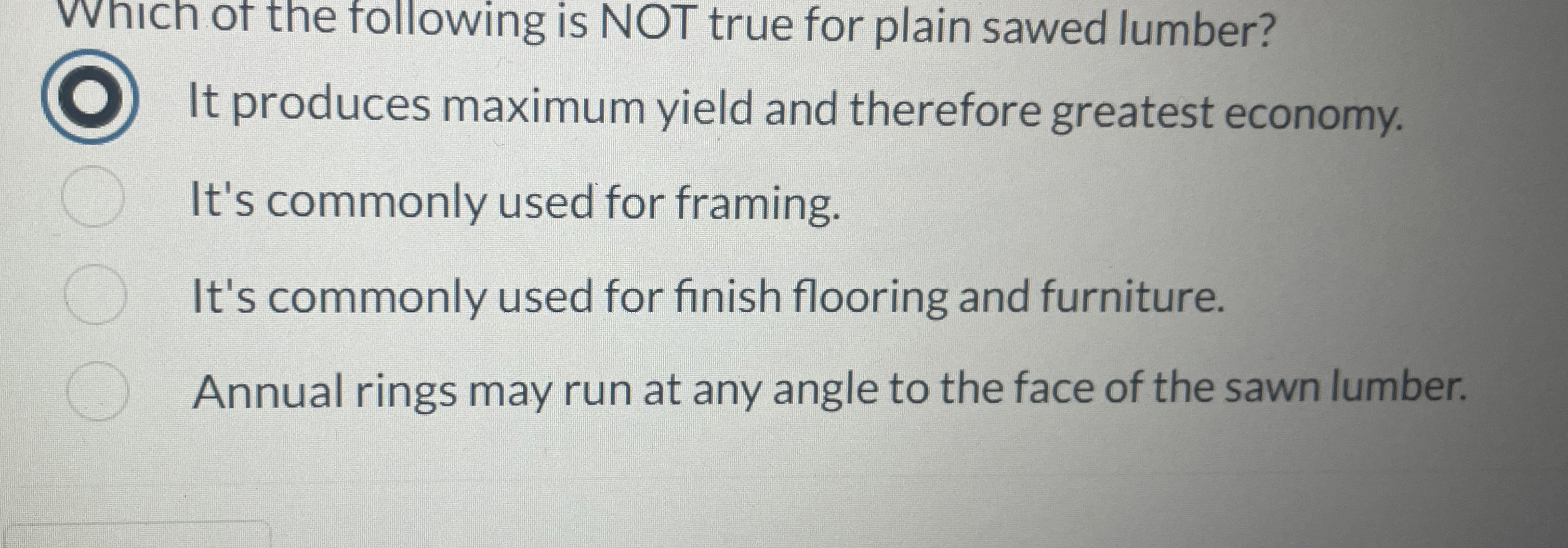 Which of the following is NOT true for plain