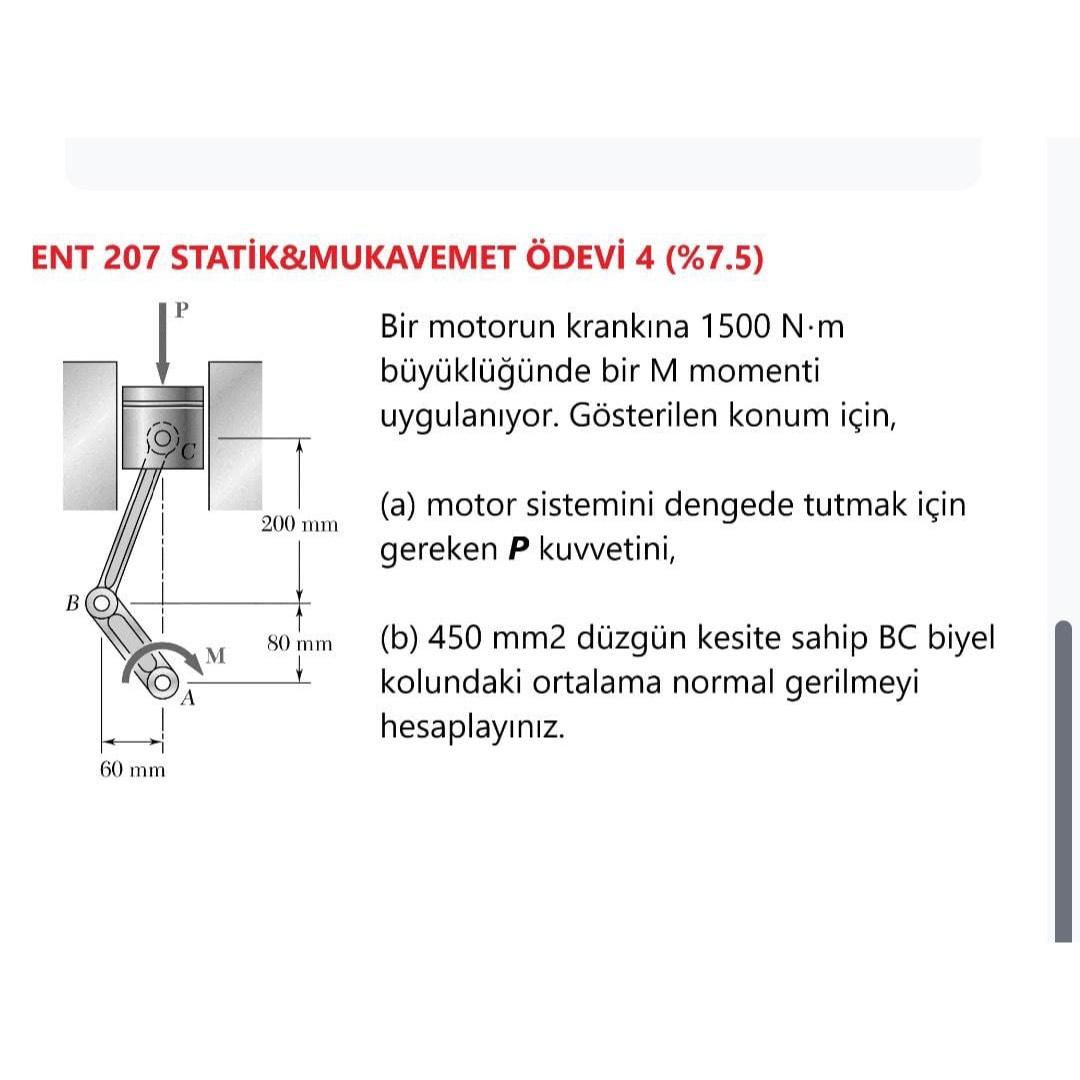 ENT 2 0 7 STATIK&MUKAVEMET DEVI 4 ( % 7 . 5 ) Bir