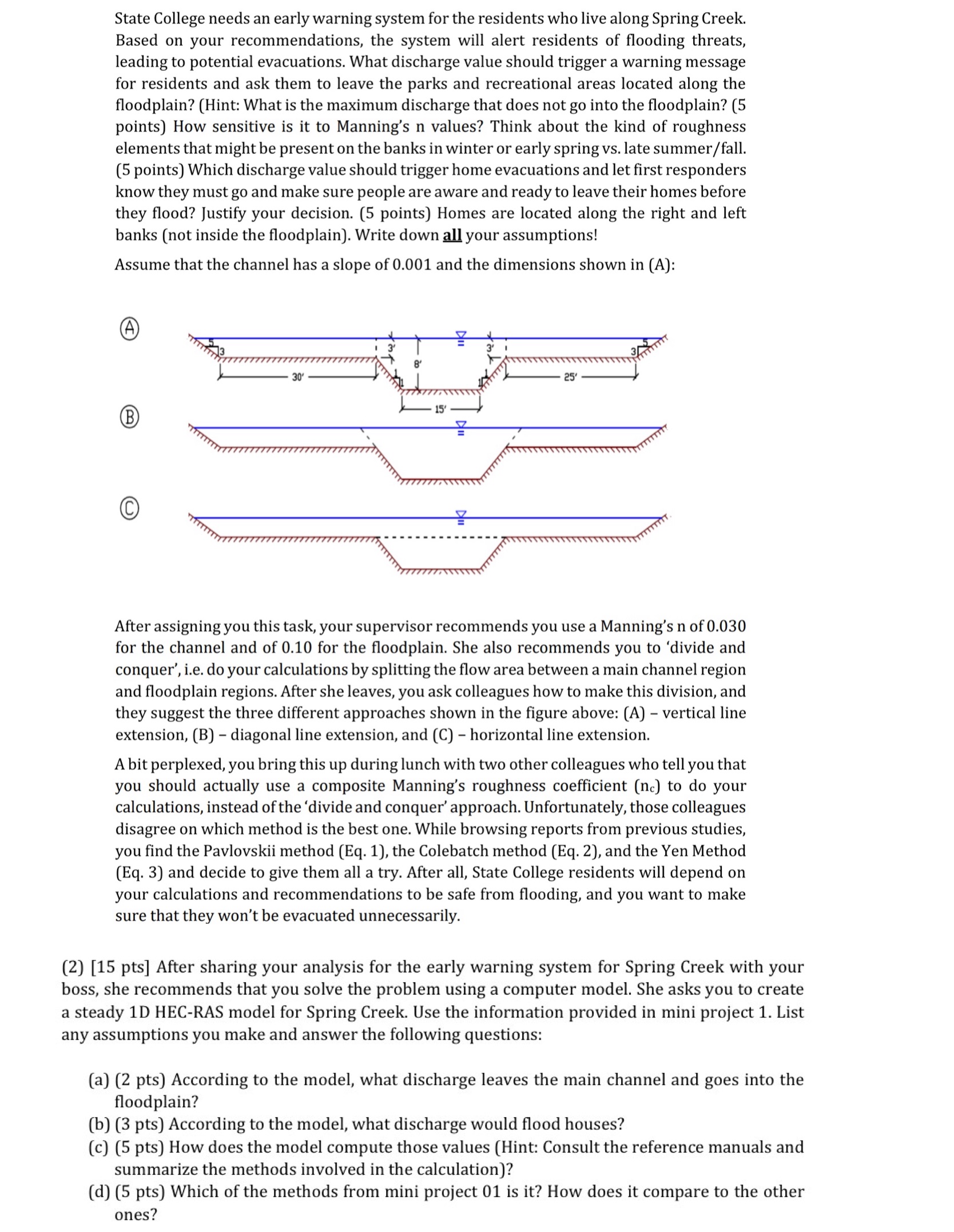 ( 2 ) [ 1 5 pts ] After sharing your analysis for