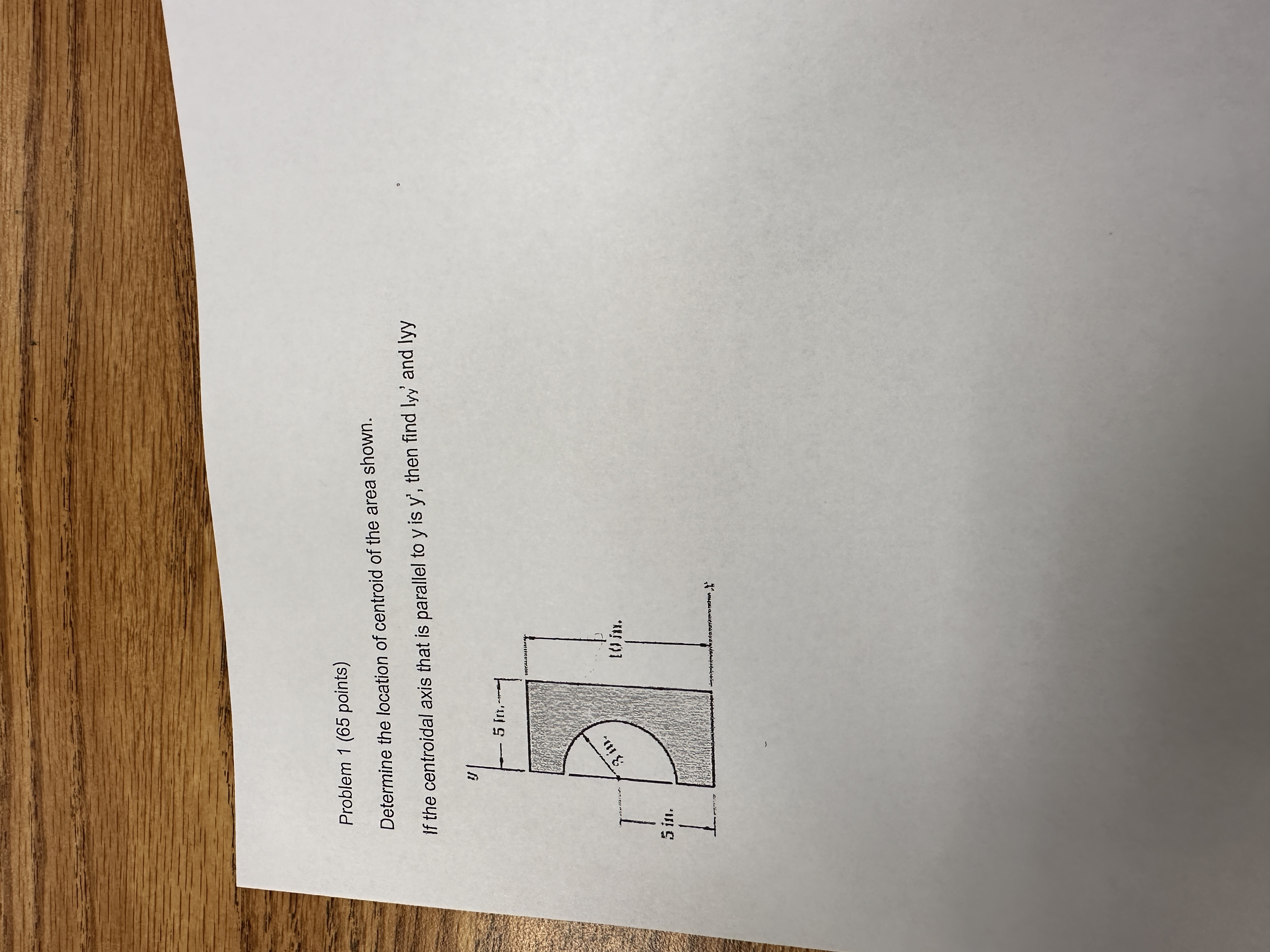 Problem 1 ( 6 5 points ) Determine the location