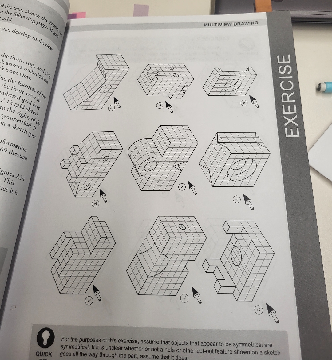 of the text, : sketch the fron the following