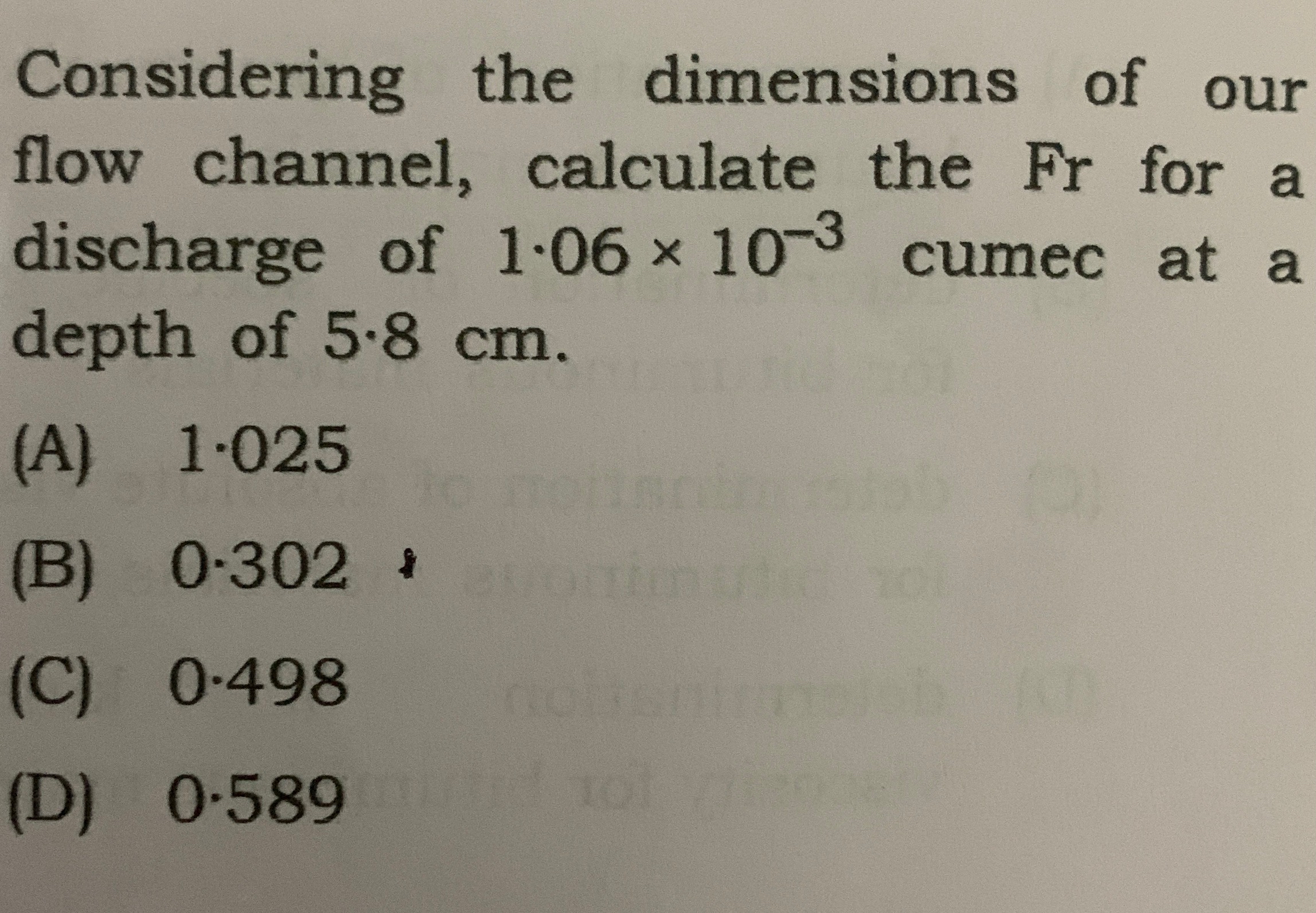 Considering the dimensions of our flow channel,