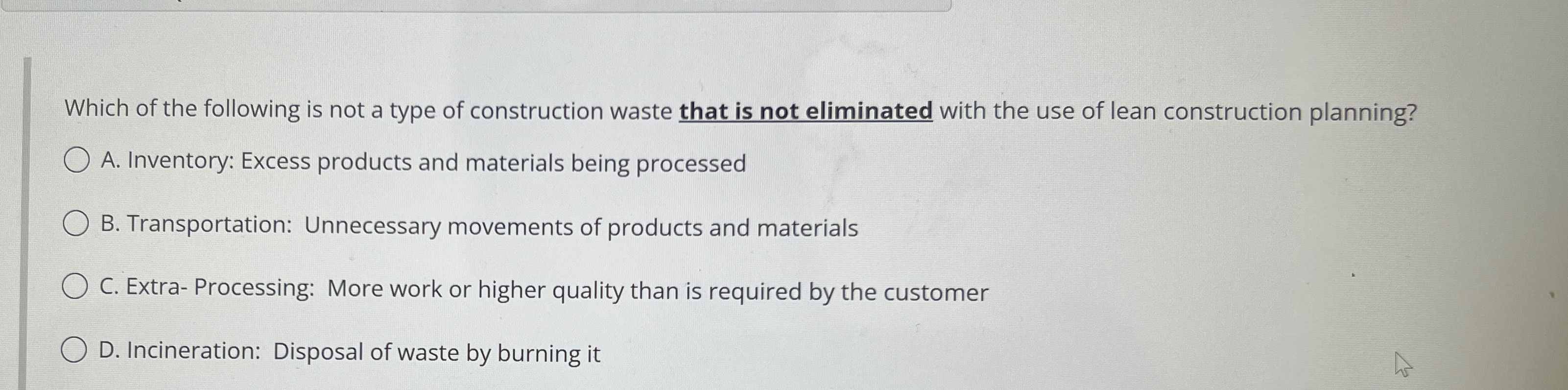 Which of the following is not a type of